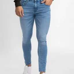 Spykar Blue Cotton Slim Fit Jeans-picture-22