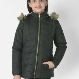 Crimsoune Club Kids Green Quilted Full Sleeves Jacket-picture-14