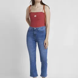 Spykar Light Blue Bootcut Fit High Rise Jeans image 4