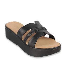 Metro Women's Black Casual Wedges-picture-37