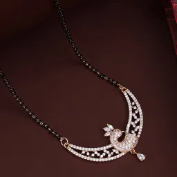 Panash Gold Plated Artificial Stones and Beads Mangalsutra image 1