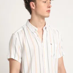 The Bear House Multicolor Slim Fit Striped Shirt image 4