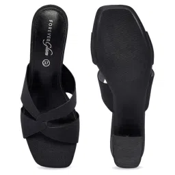 Forever Glam by Pantaloons Women's Black Casual Sandals image 4