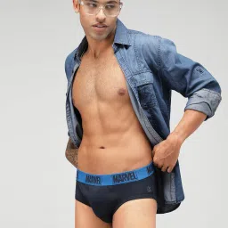 Zoiro Black & Navy Regular Fit Briefs - Pack Of 2 image 4