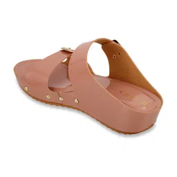 Iconics Women's Peach Casual Wedges image 5