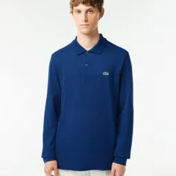 Lacoste Navy Cotton Classic Fit Polo T-Shirt-picture-11