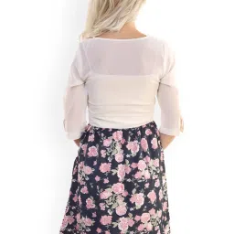 Belle Fille Multicolor Floral Print Dress image 2