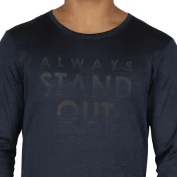 Rock.it Navy Blue Regular Fit Printed Sweatshirt image 5