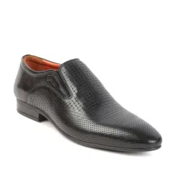 Gabicci Men's Oscar Black Formal Loafers image 2