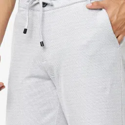 celio Celio* White Cotton Regular Fit Shorts image 4