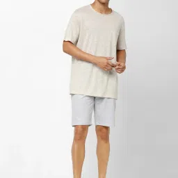 celio Celio* White Cotton Regular Fit Shorts image 5
