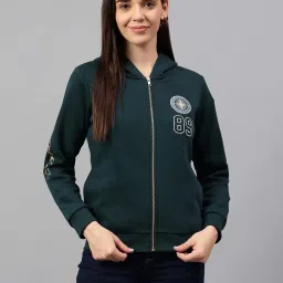 Cantabil Teal Printed Sweatshirt image 1