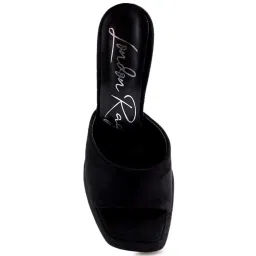 London Rag Women's Black Casual Sandals image 3