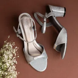 Inc.5 Women's Pewter Ankle Strap Sandals image 1