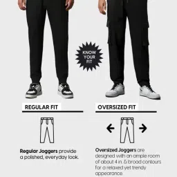 Bewakoof Men's Charcoal Grey Oversized Brushed Jogger image 4