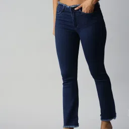 showoffff SHOWOFF Bootcut Clean Look Blue Jeans image 3