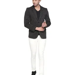 Spykar Black Full Sleeves Notched Lapel Blazer image 5