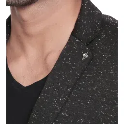 Spykar Black Full Sleeves Notched Lapel Blazer image 4