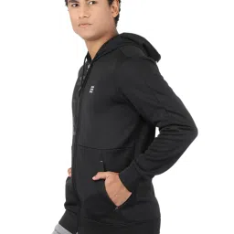 Rock.it Black Regular Fit Printed Hooded Sweatshirt image 3