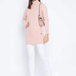 Duke Peach Self Design Longline Sweater image 4