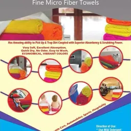 Unispun 40x40 cm 330 GSM Purple Microfiber Cloth Pack of 24 Pcs image 2