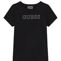 Guess Kids Jet Black A996 Logo Regular Fit T-Shirt-picture-22