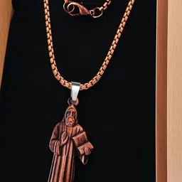 M Men Style Rhodium-Plated Contemporary Pendants with Chains image 5