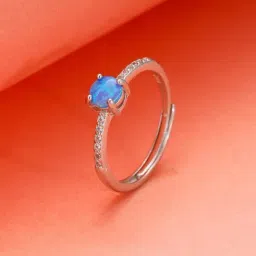GIVA 92.5 Sterling Silver Ring for Women-picture-38