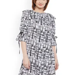 Belle Fille Black & White Printed Dress image 1