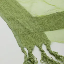 Varanga Green Chiffon Printed Duppatta image 5