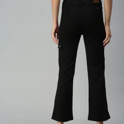 showoffff SHOWOFF Straight Fit High-Rise Black Clean Look Jeans image 2
