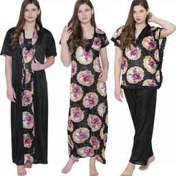 PHALIN Printed Maxi Nightdress image 3