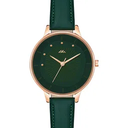 ON TIME OCTUS Women Brass Dial & Straps Analogue Watch MT-573 GREEN image 3