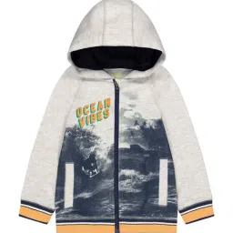 Mothercare Kids Grey Printed Full Sleeves Sweatshirt-image-18