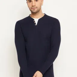 Club York Navy Regular Fit V-Neck T-Shirt-picture-39