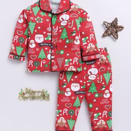 Clt.s Kids Graphic Printed Pure Cotton Night suit-picture-5