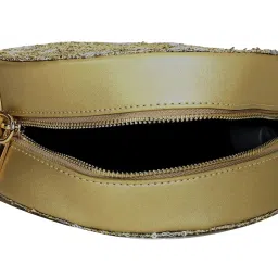 Forever 21 Olive Embellished Medium Sling Handbag image 4