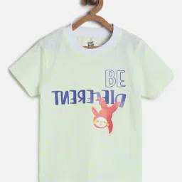 MINIKLUB Kids Grey & Green Printed T-Shirt-image-56