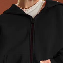 LECOWAR Women Fleece Lightweight Open Front Jacket image 3