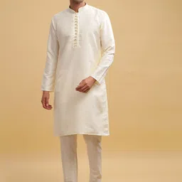Anouk Men Thread Work Pathani Kurta-picture-23