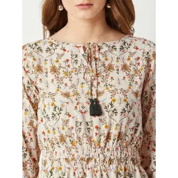 Miss Chase Beige Floral Print Maxi Top image 5