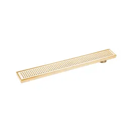 PLATO GIRARE Extra Heavy Shower Drainer 100x600 mm Rose Gold Finish with Brass Coupler, 9563-picture-14