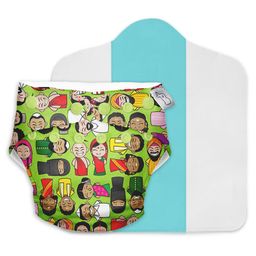 SuperBottoms Reusable and Washable Cloth Diapers for Babies Cloth Diaper Freesize Uno Colours of India Print - Multicolor-picture-12