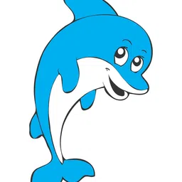 Wallstick Dolphin Collection wallstickers Vinyl image 1