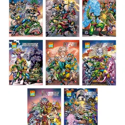 Raj Comics Special Collector's Editions Combo Back, Nagraj, Super Commando Dhruva & Doga - Set of 8 Books - Hindi-image-4