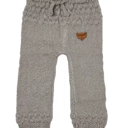 Shilpshakti Handmade Skin Fit Solid Drawstring Woollen Pant - Light Grey image 3