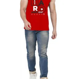 WOOSTRO Men Pack Of 2 Typography Printed Round Neck Cotton Slim Fit T-shirts image 4