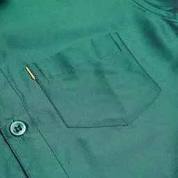 THANGAMAGAN Half Sleeves Solid Shirt - Green image 5