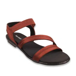 Walkway Women's Brown Ankle Strap Sandals image 1