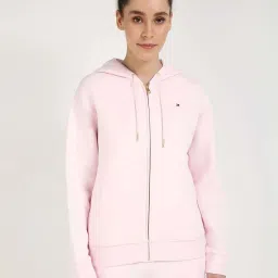 Tommy Hilfiger Light Pink Relaxed Fit Hoodie image 1
